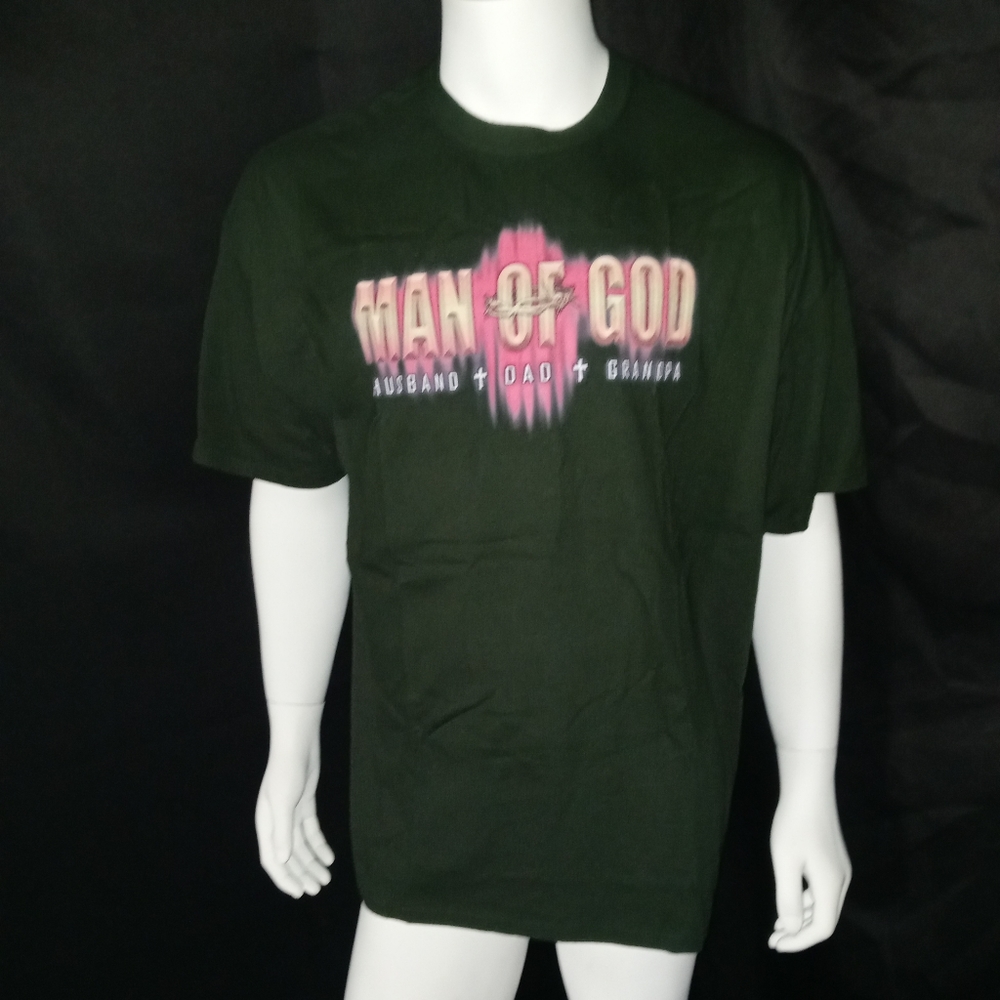 💙 Man Of God 💙 Men's Printed Tee
